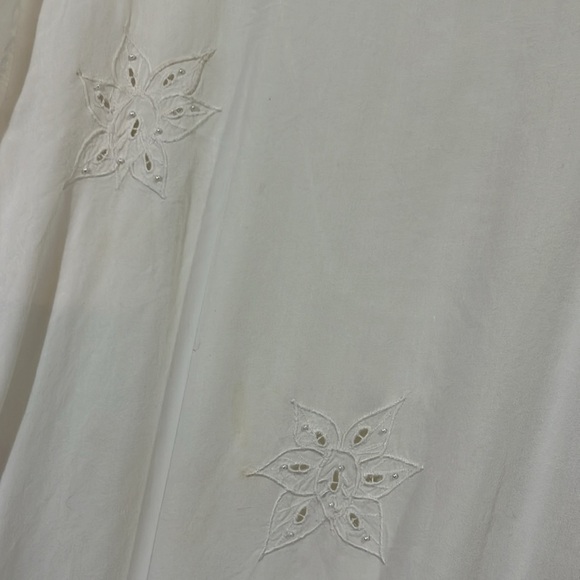 Midnight Velvet 2 pc. White smmaxi skirt and matching jacket. Size 1X - Picture 13 of 14